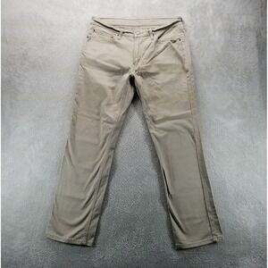 Levis Jeans Mens 34x32 Tan 541 Athletic Tapered Mid Rise Stretch Light Wash